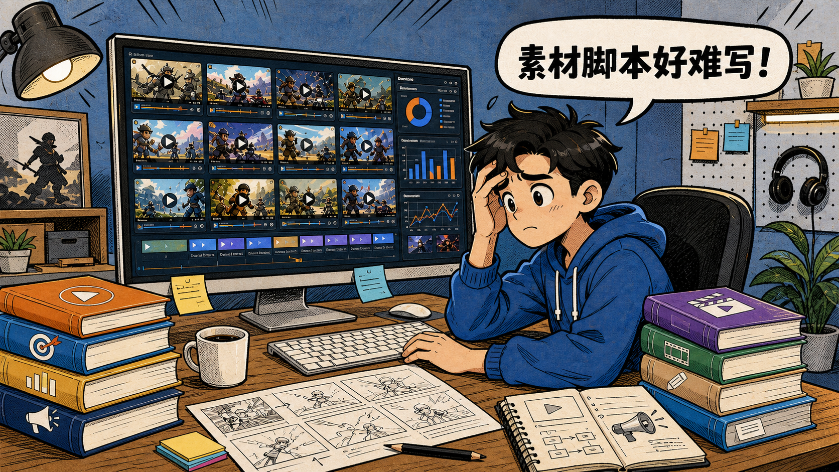AI怎么分析游戏广告素材？5步做完竞品复盘
