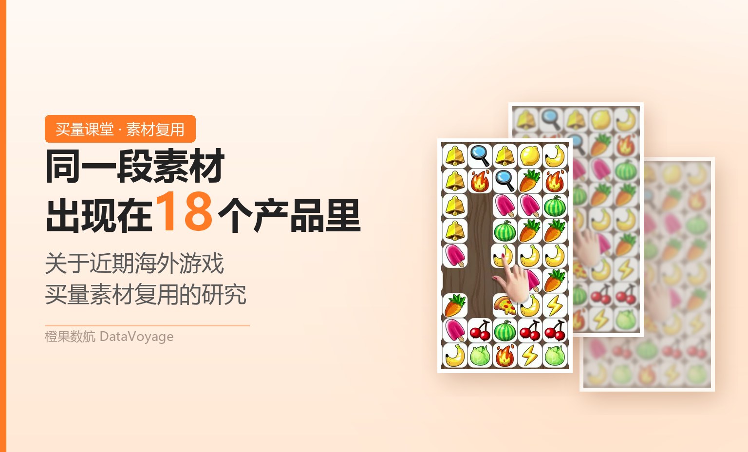 同一段素材出现在 18 个产品里:关于近期海外游戏买量素材复用的研究